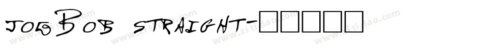 joeBob straight字体转换
